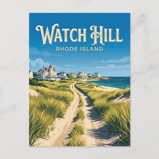 Watch Hill Rhode Island Postcard (Front)