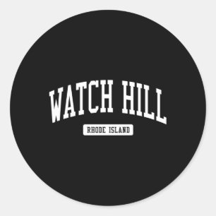 Watch Hill Rhode Island Ri Athletic Sports Classic Round Sticker