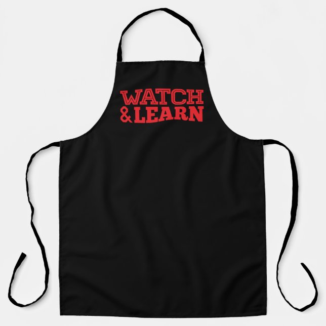 Watch & Learn Apron (Front)