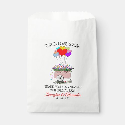 Watch Love Grow Seed Bag Favor   Wedding Guest