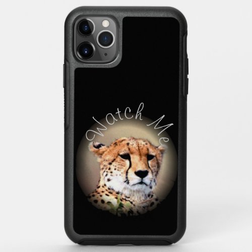Watch me Cheetah Tear Marks OtterBox Symmetry iPhone 11 Pro Max Case