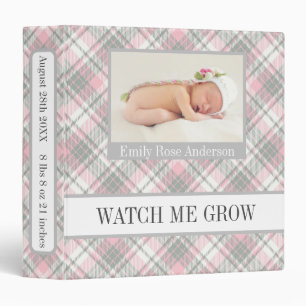 Watch Me Grow Baby Photo Album 3 Ring Binder