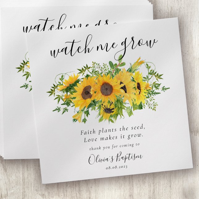 Watch Me Grow Baptism Seed Packet Favor Envelope (Creator Uploaded)