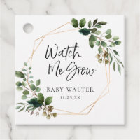 Watch Me Grow | Eucalyptus Baby Shower Favor Tag