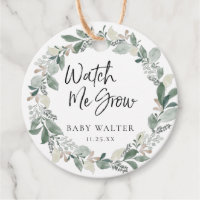 Watch Me Grow | Eucalyptus Baby Shower Favor Tag