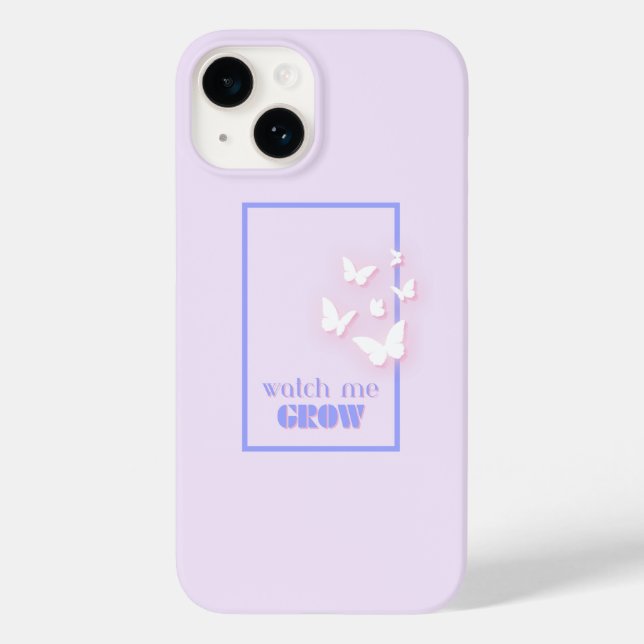 Watch me grow, Motivational, Inspirational, Preppy Case-Mate iPhone Case (Back)