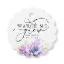 Watch Me Grow - Succulents Greenery Baby Shower Fa Favor Tags