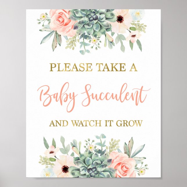 Watch me grow succulents sign (Front)