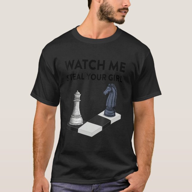 Watch Me Steal Your Girl Boy Valentines Day Funny  T-Shirt (Front)