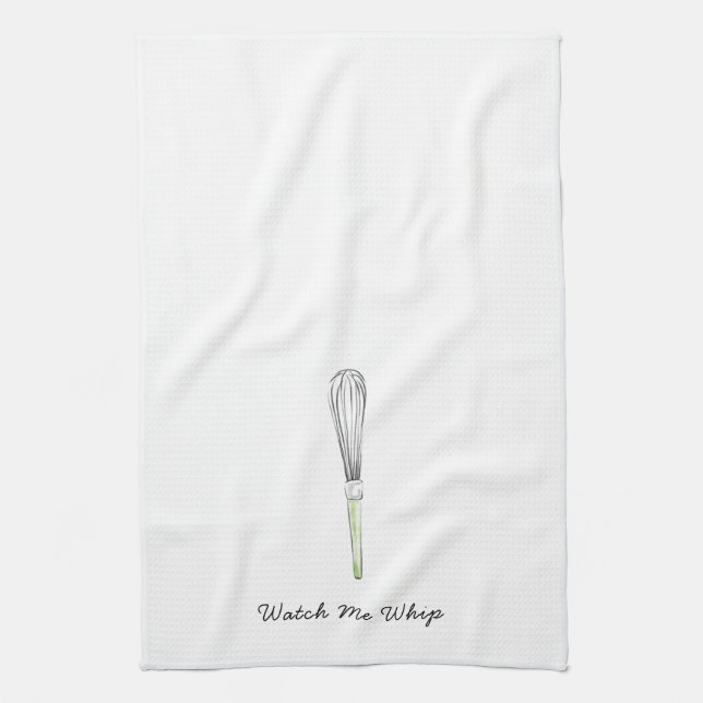 Watch Me Whip Kitchen Towel (Vertical)