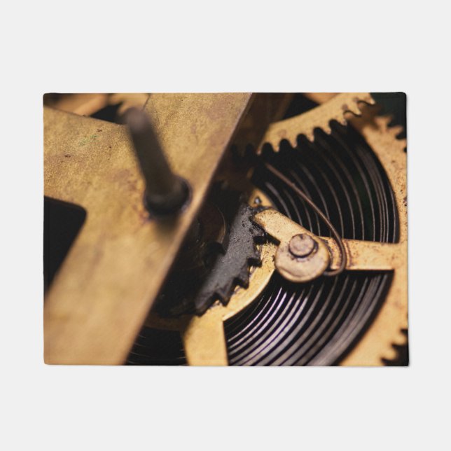 Watch Mechanics Abstract Doormat (Front)