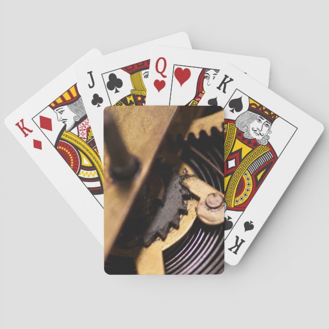 Watch Mechanics Abstract Poker Cards (Back)