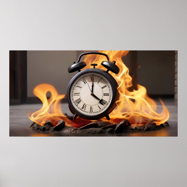 Watch on fire, no time poster (Front)