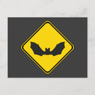 Watch Out: Bats! Postcard