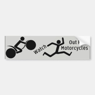 Watch Out For Motorcycles Bumper Sticker