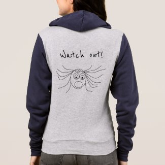 Funny Scared Girl Drawing Hoodie