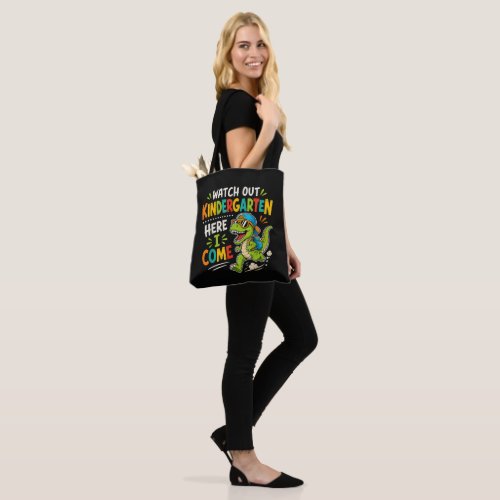 Watch Out Kindergarten Here I Come Dino Tote Bag