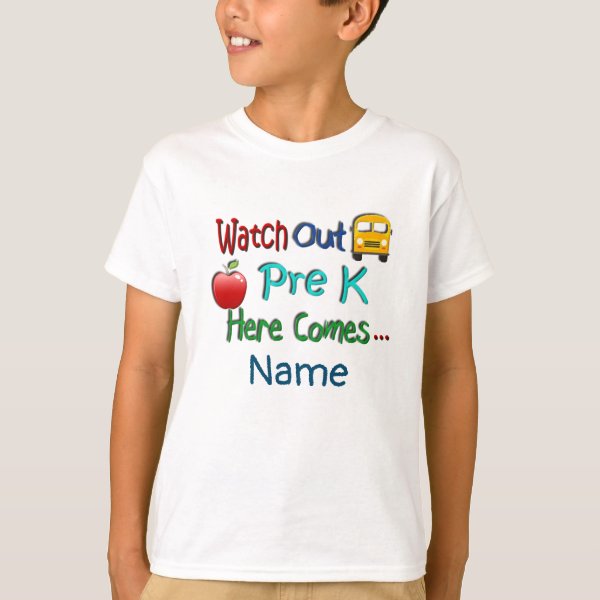 1st day of pre k shirts