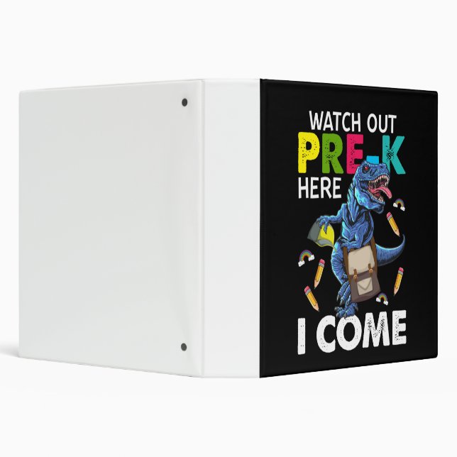 Watch Out Pre-k Here I Come 3 Ring Binder (Background)