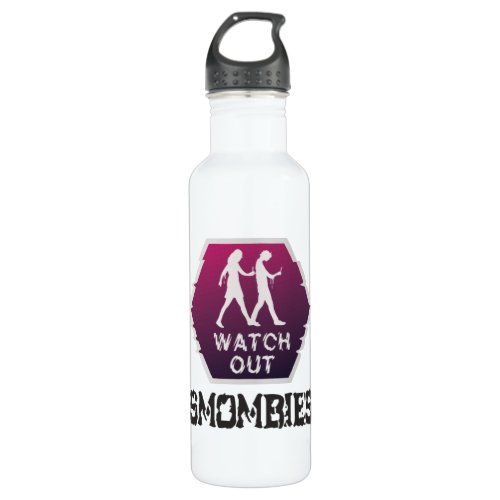 Watch out Smombies Stainless Steel Water Bottle
