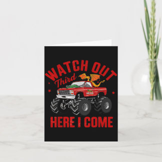 Watch Out Third Here Came Dragon Back To School Card