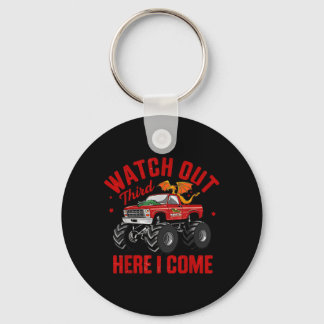 Watch Out Third Here Came Dragon Back To School Keychain
