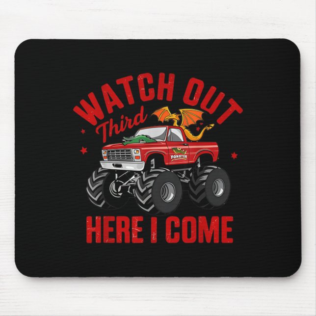 Watch Out Third Here Came Dragon Back To School Mouse Pad (Front)