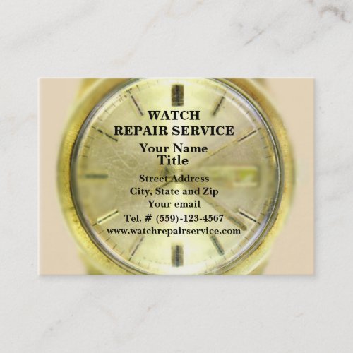 Watch Repair Business Card