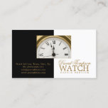 Watch Repair Service Watchmaker Black &amp; White Card at Zazzle