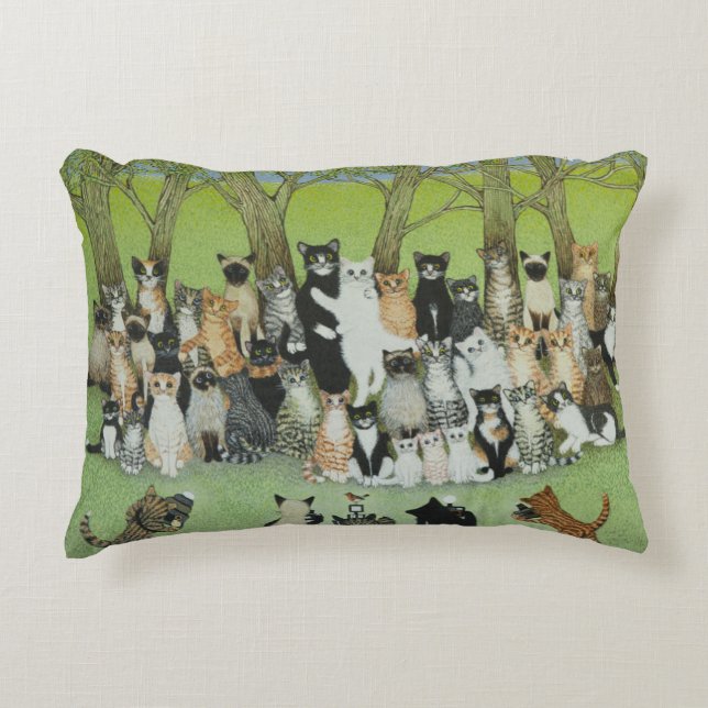 Watch the Birdie Decorative Pillow (Front)