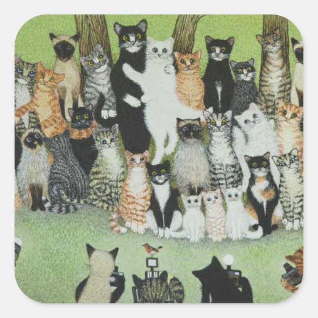 Watch the Birdie Square Sticker (Front)