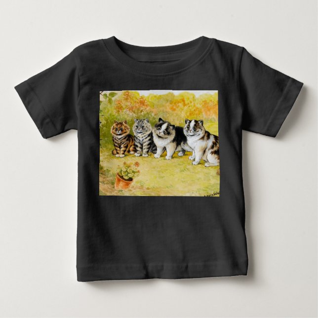 Watch the Birdy by Louis Wain Baby T-Shirt (Front)