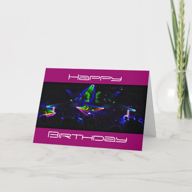 Watch The DJ Spin birthday card (Front)