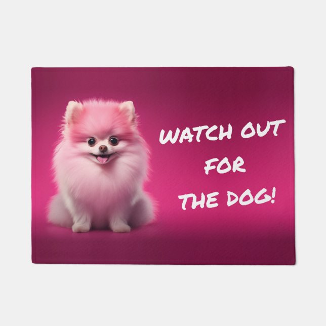 Watch the dog! / Beware of the dog! Doormat (Front)