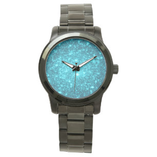 Watch: Turquoise Blue Stars Watch