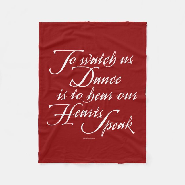 Watch Us Dance Fleece Blanket (Front)