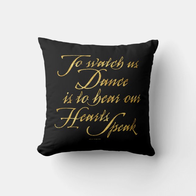 Watch Us Dance Throw Pillow (Front)