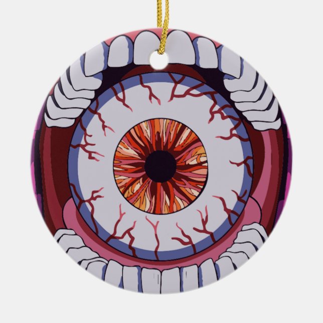 Watch What You Say Ceramic Ornament (Front)