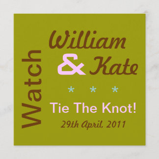 Watch William & Kate Tie The Knot Invitation (Mod)
