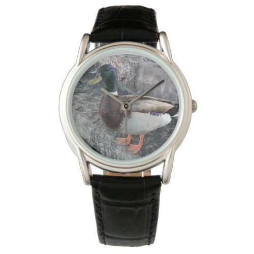 Watch with duck on face