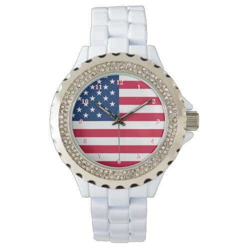 Watch with Flag of the United States of America