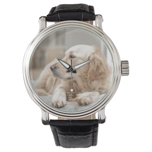 Watch with image of Golden Retriever