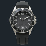 Watch with stylized dial numbers<br><div class="desc">Add your own text or picture to this watch.</div>