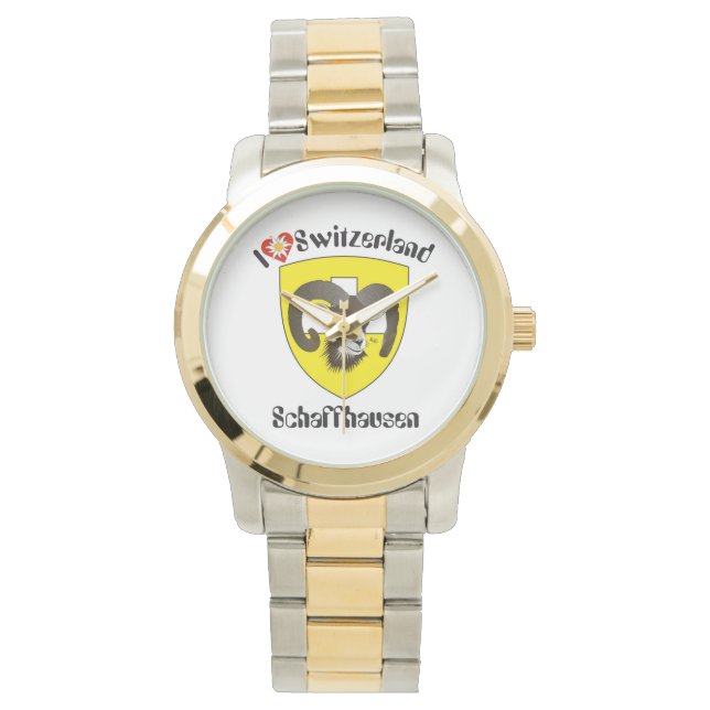 Watch with Swiss Design Schaffhausen Switzerland (Front)