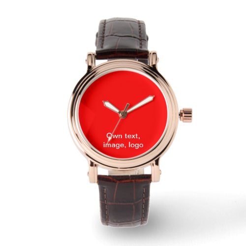 Watch Women Square Brown uni Red