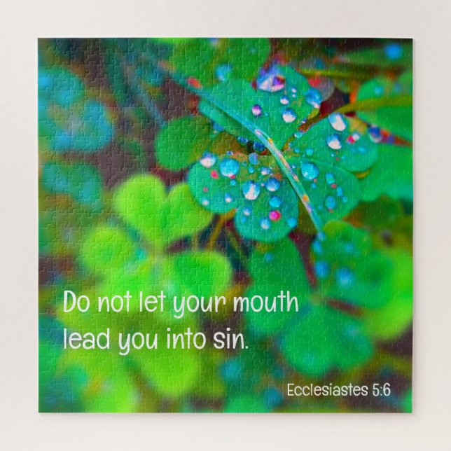Watch Your Mouth Jigsaw Puzzle (Vertical)