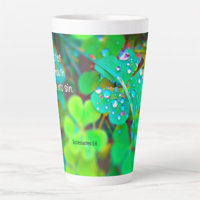 Watch Your Mouth Latte Mug (Front)