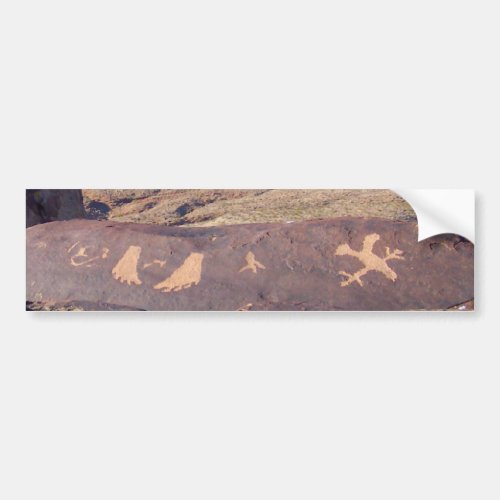 Watch Your Step American petroglyph Bumper Sticker