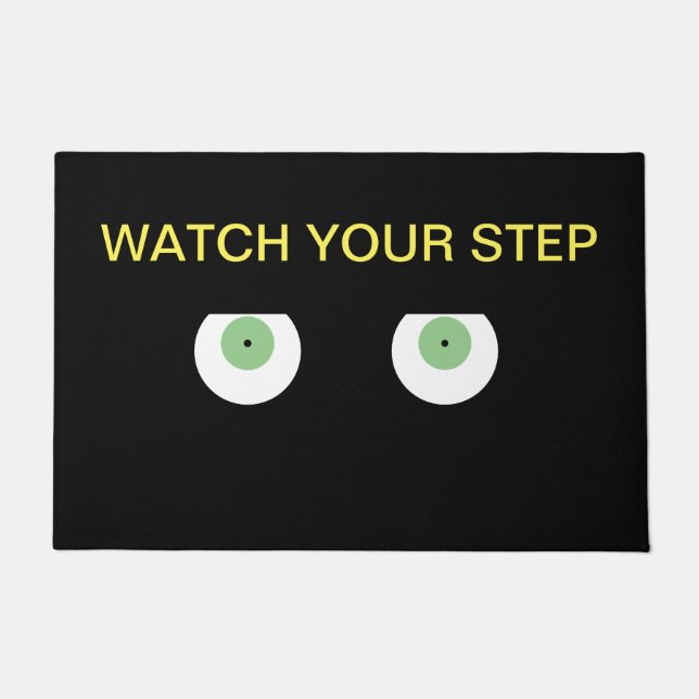 Watch Your Step - Eyes Doormat (Front)
