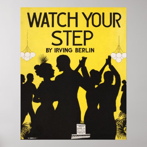 Watch Your Step Vintage Broadway Musical Poster